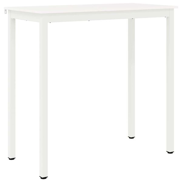 vidaXL Bar Table White 110 x 55 x 105 cm Solid Pine Wood