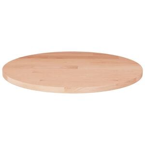 vidaXL Round Table Top &Oslash;30x1.5 cm Untreated Solid Wood Oak