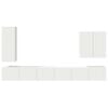 vidaXL Wall-mounted 6 pcs White