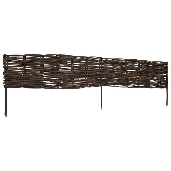 vidaXL Garden Willow Border Fences 5 pcs 120 x 35 cm