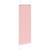 vidaXL Pleated Blind Pink 50x150 cm Fabric Width 49.4 cm Polyester