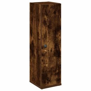 vidaXL Bathroom Cabinet with Roll Holder Smoked Oak 20,5x22x72 cm