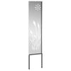 vidaXL Garden Privacy Screen Silver 32 x 140 cm Galvanised steel