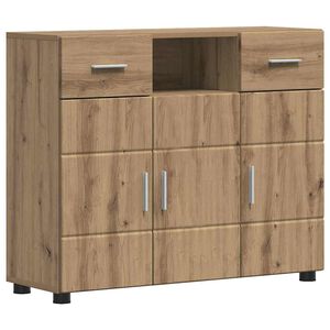 vidaXL Sideboard Artisan oak 88.5 x 30.5 x 73 cm Engineered Wood