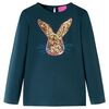 vidaXL Kids'T-shirt with Long Sleeves Dark Green 128