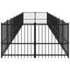 vidaXL Outdoor Dog Kennel Steel 16.89 m²