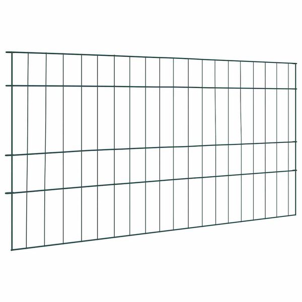 vidaXL Pond Fence Set 5 pcs Green 100 x 50 cm Steel