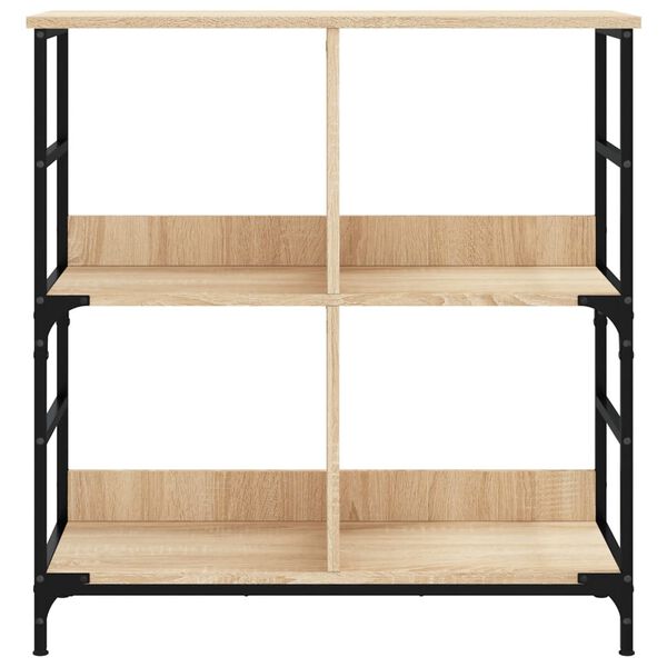 vidaXL Bookshelf Sonoma Oak 78.5x33x82 cm Engineered Wood