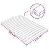 vidaXL Bed Slats Replacement with 17 Slats 80x200 cm