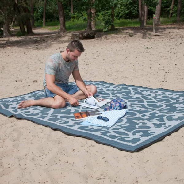 Bo-Camp Outdoor Rug Chill mat Oriental 5x2.5 m XXL Champagne