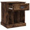 vidaXL Bedside Cabinet Smoked Oak 43x36x50 cm