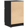 vidaXL Bedside Cabinets 2 pcs Black 39x35x65 cm Engineered Wood