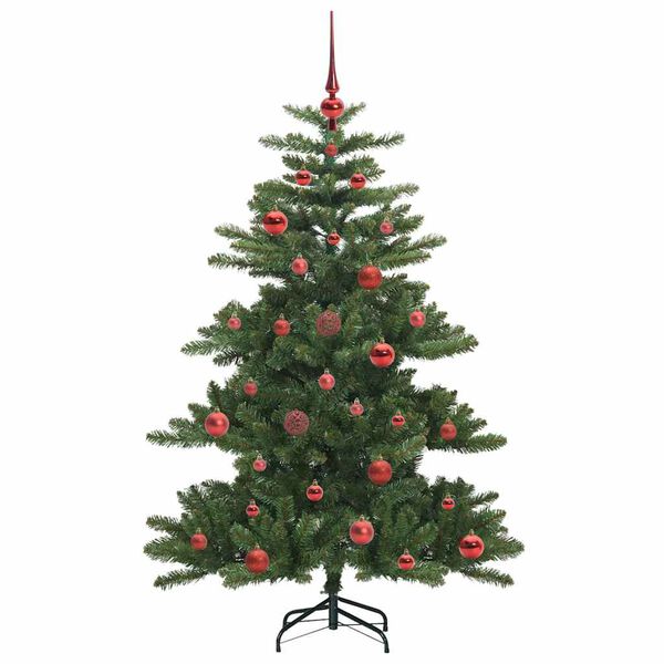 vidaXL Artificial Hinged Christmas Tree Green 150 cm PVC and Steel