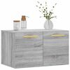 vidaXL Wall Cabinet Grey Sonoma 60x36.5x35 cm Engineered Wood
