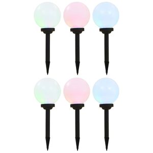 vidaXL Solar Light | Set of 6 | White | Polypropylene | Medium
