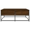 vidaXL Coffee Table Brown Oak 100x99x40 cm Engineered Wood