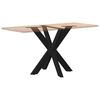 vidaXL Dining Table Leg Spider Shape Black 85x85x(72-73) cm Steel