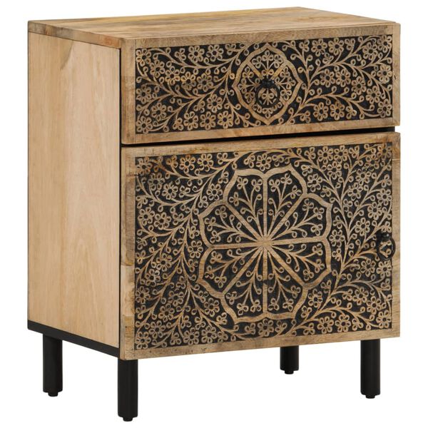 vidaXL Bedside Cabinet 50x33x60 cm Solid Wood Mango