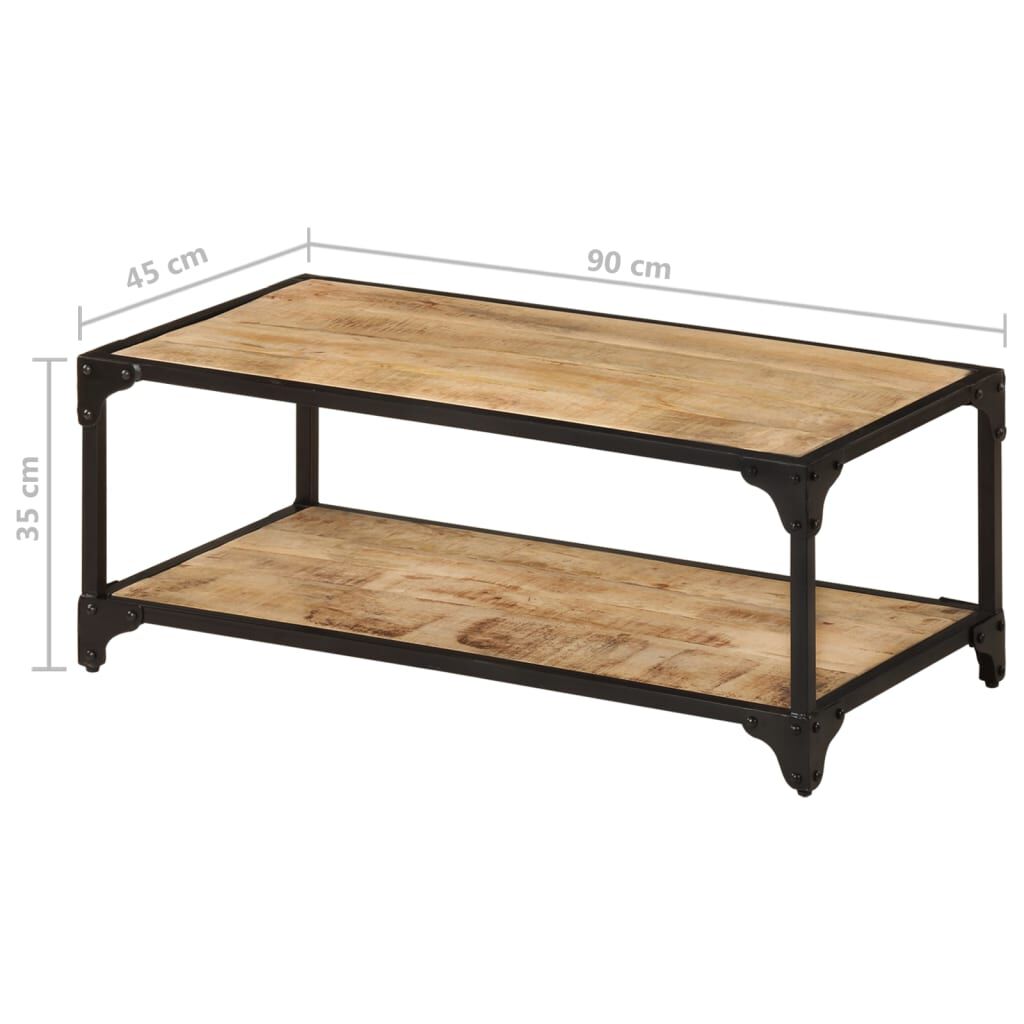 Angle iron coffee table online