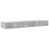 vidaXL Bed Drawers Concrete Grey 150 x 36.5 x 16.5 cm Engineered Wood