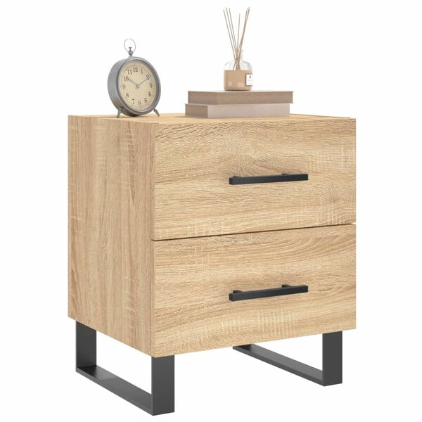 vidaXL Bedside Cabinet Sonoma Oak 40x35x47.5 cm Engineered Wood