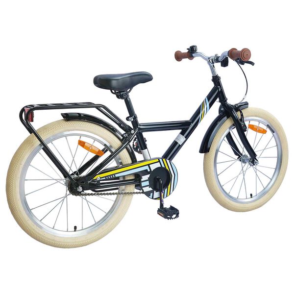 vidaXL Kids Bike 20'' for 6-11 Years Old Black
