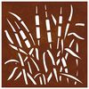 vidaXL Garden Wall Decoration 55x55 cm Corten Steel Grass Design