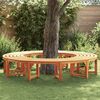 vidaXL Tree Bench 2 pcs Natural 160 x 80 x 45cm Solid Eucalyptus Wood