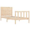 vidaXL Bed Frame without Mattress Single Solid Wood Pine