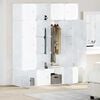 vidaXL Storage Cube Organiser with 20 Cubes and Hanging Rods PP