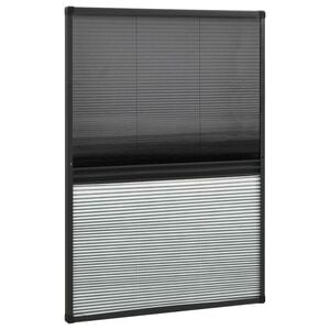 vidaXL Plisse Insect Screen for Windows Aluminium 80x120 cm with Shade