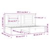 vidaXL Day Bed without Mattress 90x200 cm Solid Wood Pine