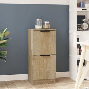 vidaXL Sideboard Sonoma Oak 30x30x70 cm Engineered Wood