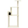 vidaXL Cat Tree with Sisal Scratching Posts Cream 147 cm