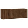 vidaXL Wall-mounted TV Cabinets 2 pcs Brown Oak 57x34.5x40 cm