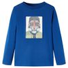 vidaXL Kids' T-shirt with Long Sleeves Dark Blue 128