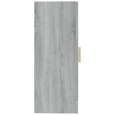 vidaXL Hanging Wall Cabinet Grey Sonoma 69.5x34x90 cm