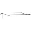 vidaXL Manual Retractable Awning with LEDs White 4 x 2 m