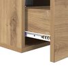 vidaXL Bedside Cabinet Wall-mounted 2 pcs Artisan Oak 35 x 35 x 20 cm