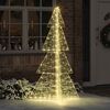 vidaXL Christmas Tree with 240 LEDs Warm White 180 cm Acrylic