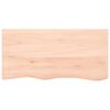 vidaXL Basin Shelf Wall Mounted Steel and Solid Wood Oak