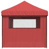 vidaXL Party Tent Folding Burgundy 292 x 580 x 315 cm Oxford Fabric