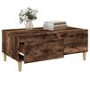 vidaXL Coffee Table Smoked Oak 90x50x36.5 cm Engineered Wood