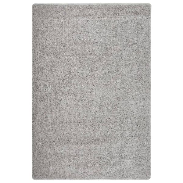 vidaXL Shaggy Rug Light Grey 140x200 cm Anti Slip