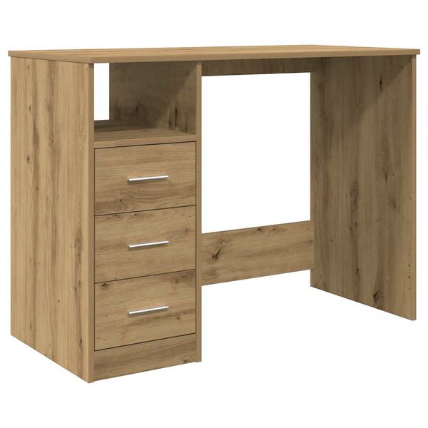 vidaXL Desk Artisan Oak 102x50x76 cm Engineered Wood