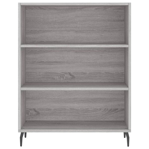 vidaxL Shelf Cabinet Grey Sonoma 69.5x32.5x90 cm Engineered Wood