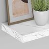 vidaXL Wall Shelf White Marble 23 x 23.5 x 4 cm Engineered Wood