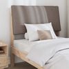 vidaXL Upholstered Headboard Taupe 90 cm Solid Pine Wood