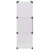 vidaXL Storage Cube Organiser with 9 Compartments Black and White