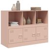 vidaXL Sideboard Pink 99x39x73 cm Steel